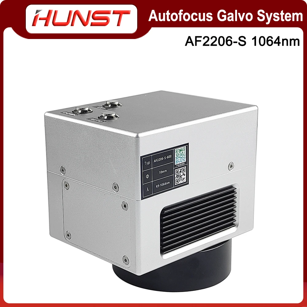 HUNST SINO-GALVO Autofocus Galvo System AF2206-S Fiber Laser Scanning Galvo Head Input Aperture 10mm for Metal Marking Machine.