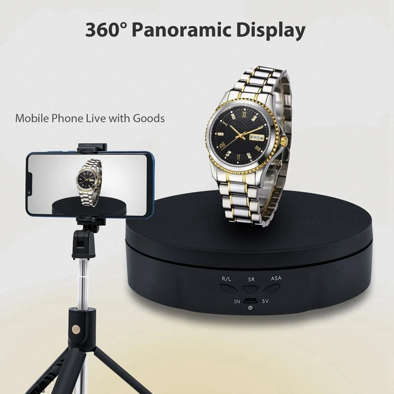 360 Degree Electric Turntable For Photography Revolving Stand Display For Displaying Jewelry,Digital Products