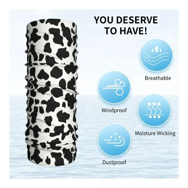 Бандана с принтом коровы шея гетры ветрозащитный шарф для лица Обложка мужчин и
