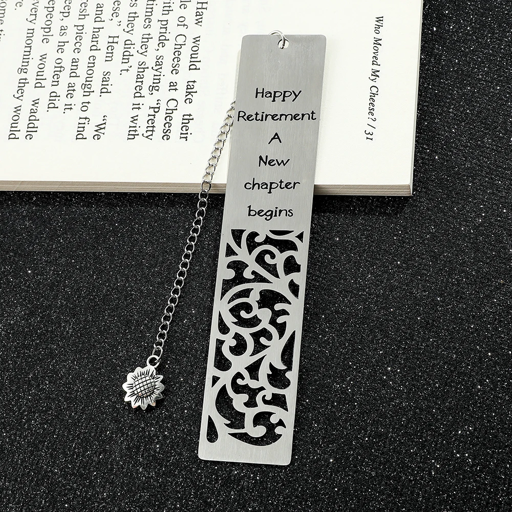 Новая выдолбленная закладка из нержавеющей стали - с подвесной закладкой для