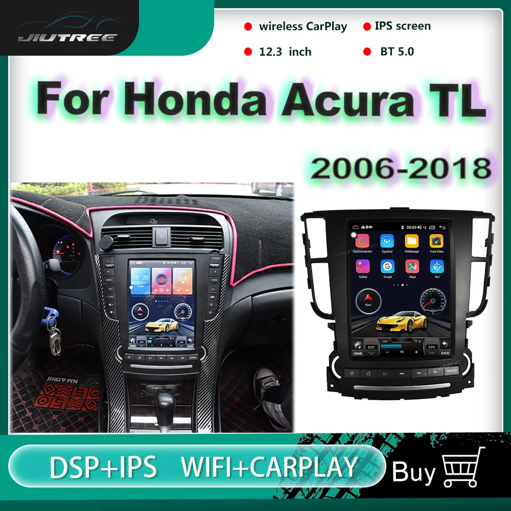 

Vertical Screen Android Car Radio For Honda Acura TL 2006 2007-2017 2018 Auto Stereo Multimedia Player GPS Navigation Head Unit