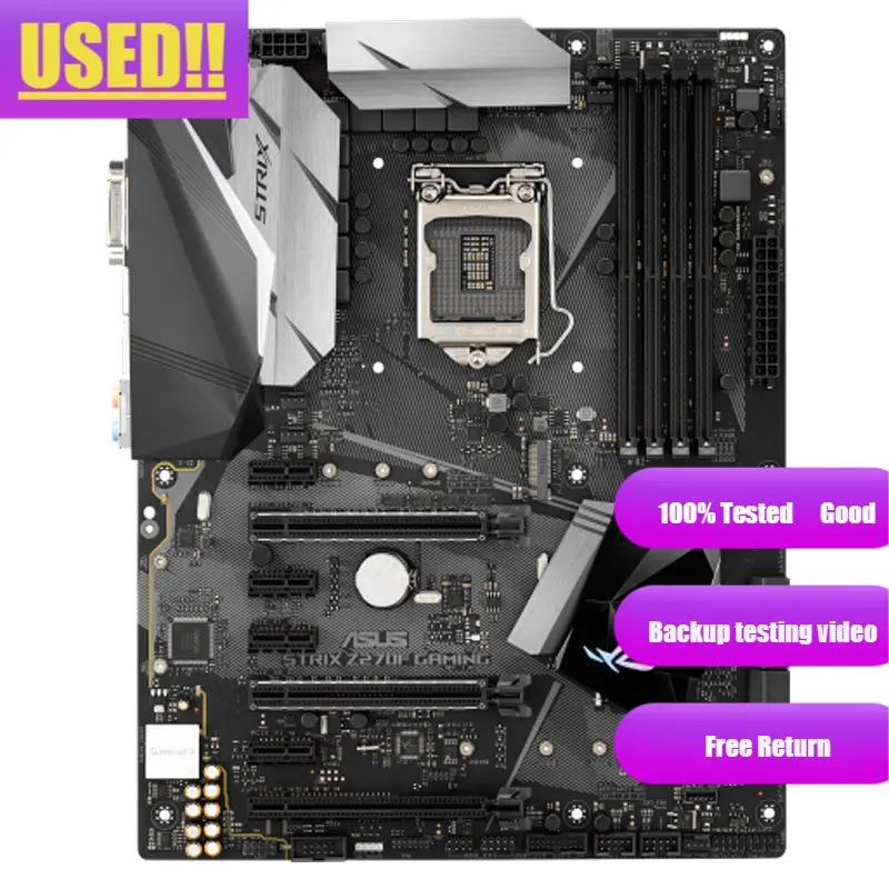 Материнская плата для настольного компьютера Asus ROG STRIX, материнская плата LGA 1151 i7 i5 i3 Z270 DDR4 USB3.0, материнская плата, платы для ПК