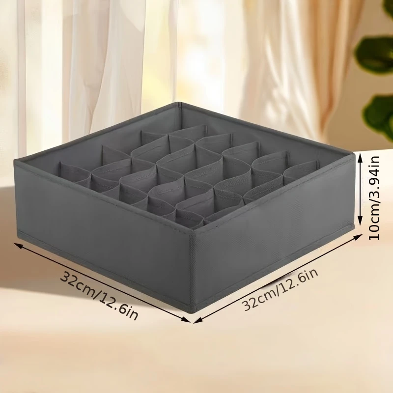 

Органайзер Для Одежды Из Ткани С 24 Отделениями Для Нижнего Белья И Носков - Складной Ящик Для Хранения В Шкафу С Креплением ...