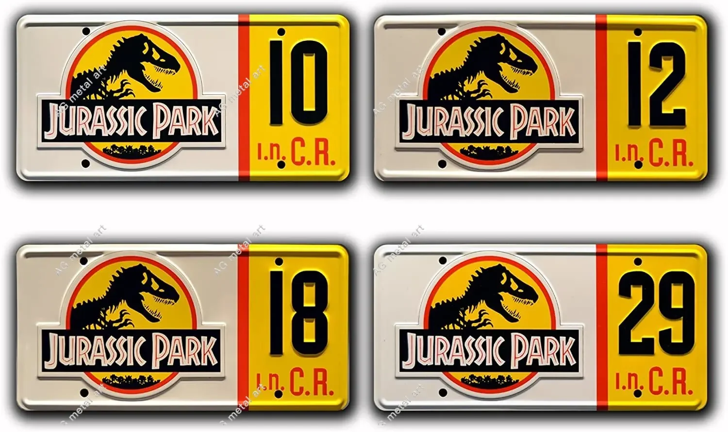 

Shjhlgghj Jkjk S Jurassic Park | # 10# 12# 18# 29 | Metal Printing License Plate metal wall decor posters