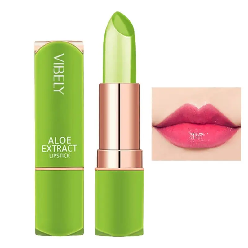 

Aloe Lipsticks Temperature Color Change Lip Care Lip Gloss Repair Moisturizing Lip Balm Aloe Lip Care Jelly Lipstick