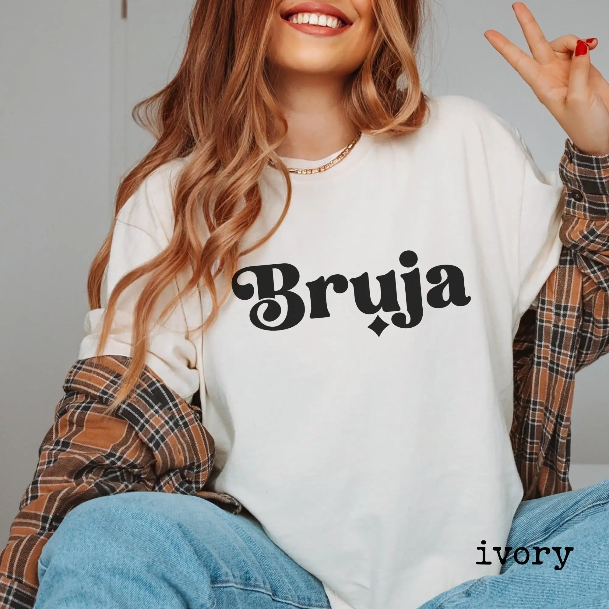 Bruja Comfort Colors футболка Witchy Vibes мексиканская колдовство латина гордость Чинна