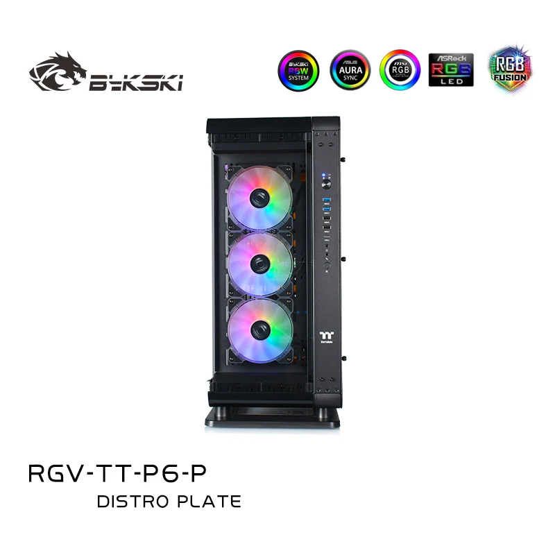 Bykski Distro Plate RGV-TT-P6-P, водные доски для TT Core P6 TG PC чехол, резервуар для охлаждения воды с насосом DDC (art.: 3920bdb4e0546) - 3920bdb4e0546