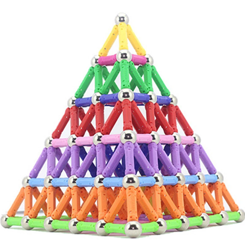 

ASWJ Magnetic Sticks Funny Magnetic Building Blocks Sticks Set Educational Toy for Kids Children Boys Birthday Christmas Gifts