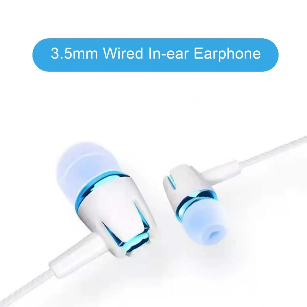 

Sport Earbud with Microphone Anti-interference Noise Reduction Stereo Surround Heavy Bass Music Player Stable Signal 3.5mm Wired