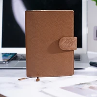 hand made genuine leather soft journal cover for standard a6 fitted paper book 16 512cm diy planner agenda scheduler supplies