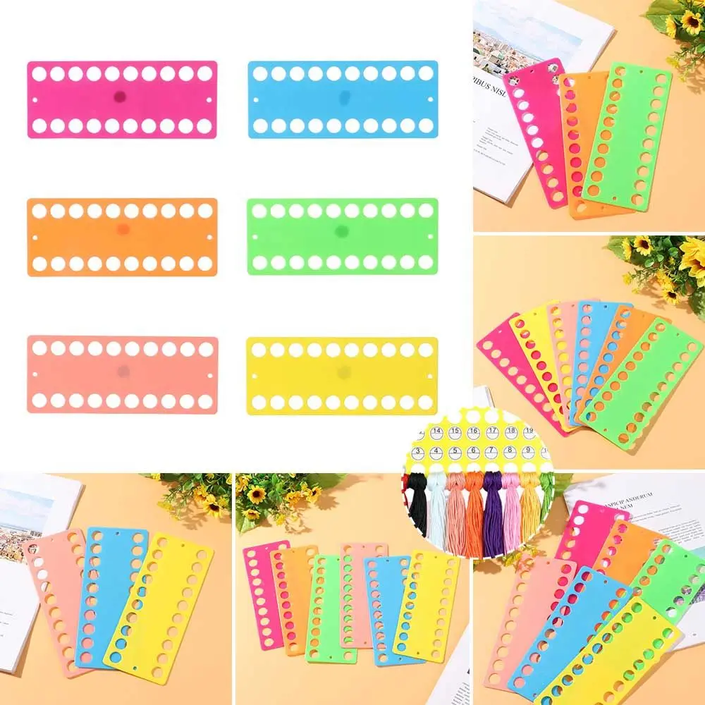 

Handmade Sewing Accessories Needle Arts Plastic Cross Stitch Thread Holder Embroidery Floss Organizer Storage Tools