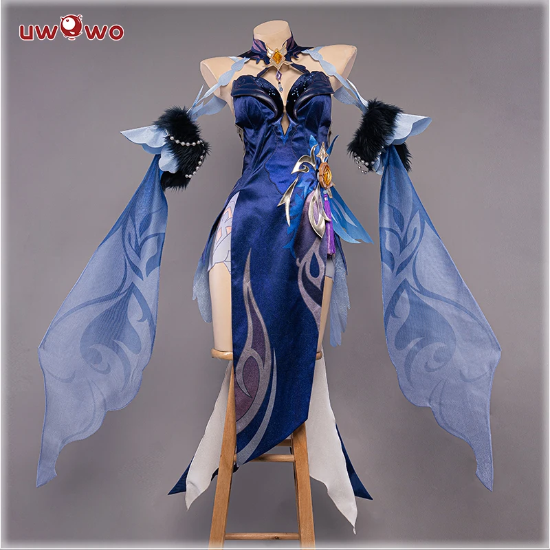 PRE-SALE UWOWO игра Genshin влияние Косплей Ningguang костюм Ning Guang косплей платье Latern Rite