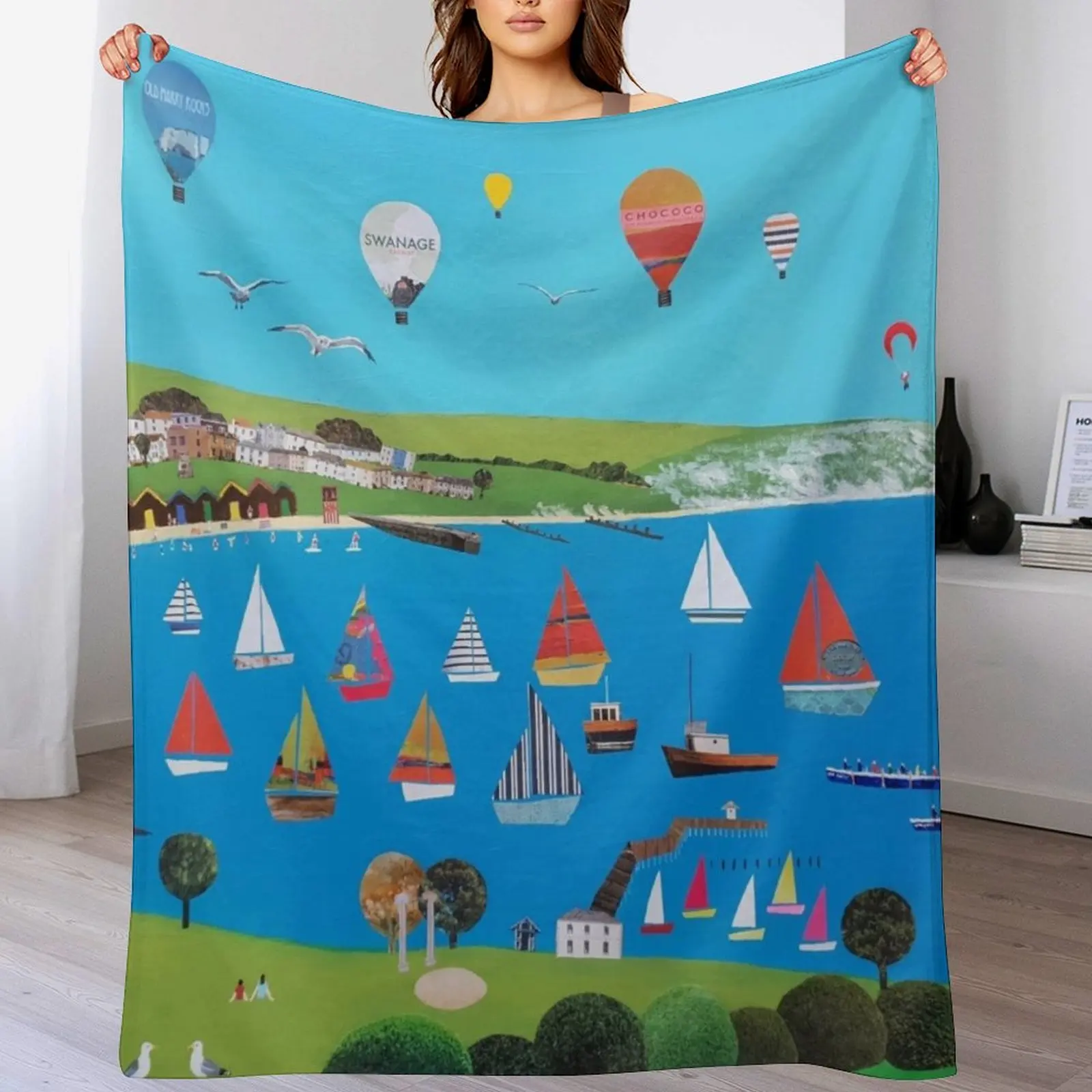 Фланелевый плед Swanage Dorset