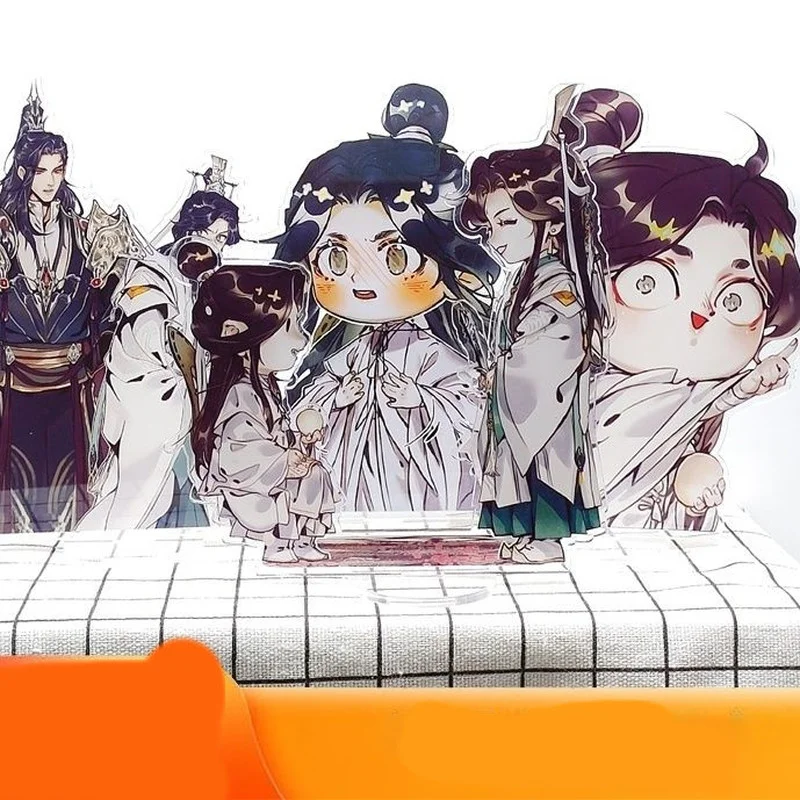 

Небесный официальный благословение стоячий брелок для женщин аниме Ши цинсюань брелок для мужчин Модная фигурка подвеска кольцо для ключе...