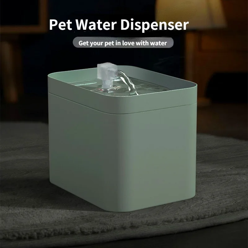 

1.5L Cat Water Fountain Automatic Circulating Cat Water Dispenser Filter USB Cable Mute Pet Drinker Bowl For Pet Accessories
