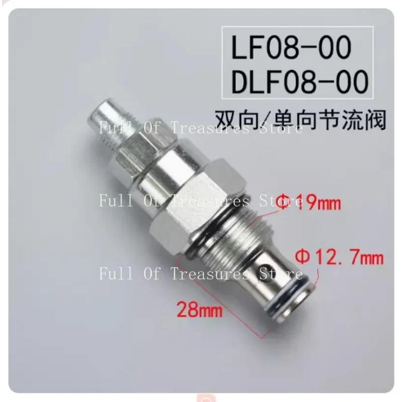 Cartucho rosca hidráulico Restrição Válvulas ajustáveis 1-сторонний Válvula de agulha 2-сторонний LF08-00 DLF08-00 Flow