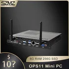 SZMZ OPS Мини ПК Core i3 i5 i7 процессор DDR3 8G 128 ГБ 256 ГБ SSD Windows 10 Linux игровой настольный компьютер, игровой ПК