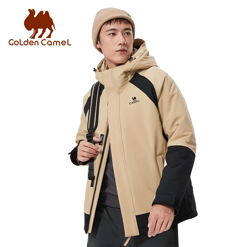 Golden Camel Women Men's Jacket Outdoor Waterproof Padded Warm Fleece Hiking Jackets for Men Coat Travel Camping 2022 Winter New