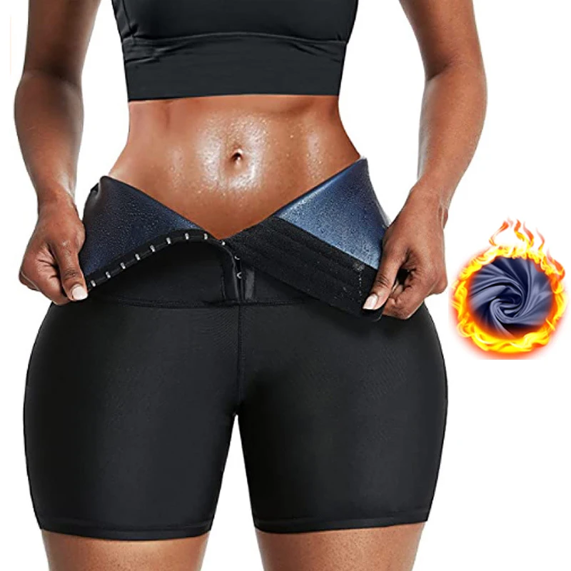 

Sauna Sweat Short Pants Suits for Women High Waist Slimming Shorts Compression Thermo Neoprene Workout Body Shaper Thighs Pants