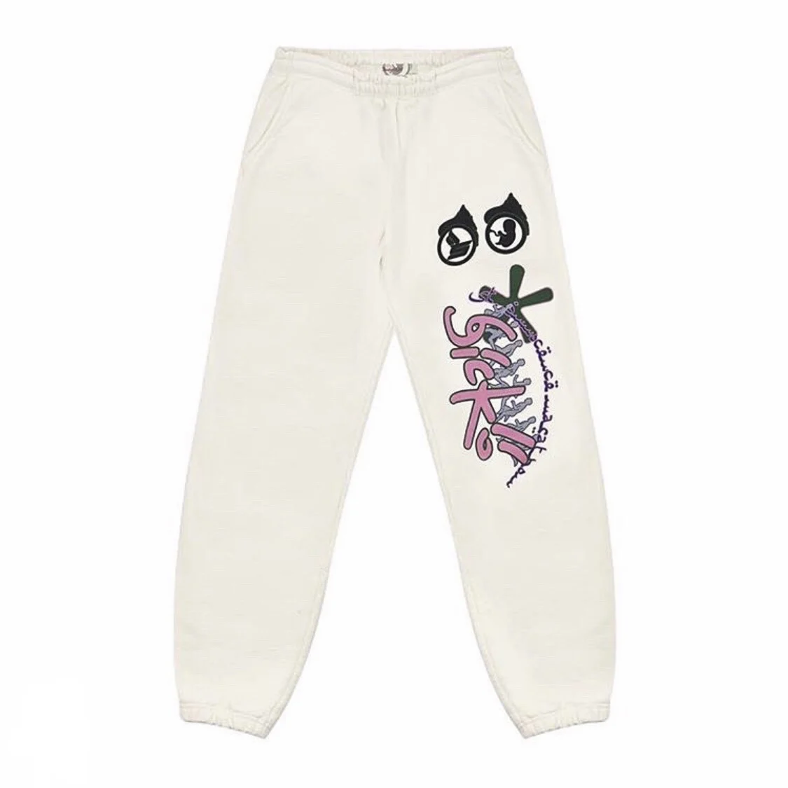 High New luxury Men 2022 Born From Pain IAN CONNOR Sicko White Comfortable Cotton Parkour Sweat Casual Pants Sweatpants #34