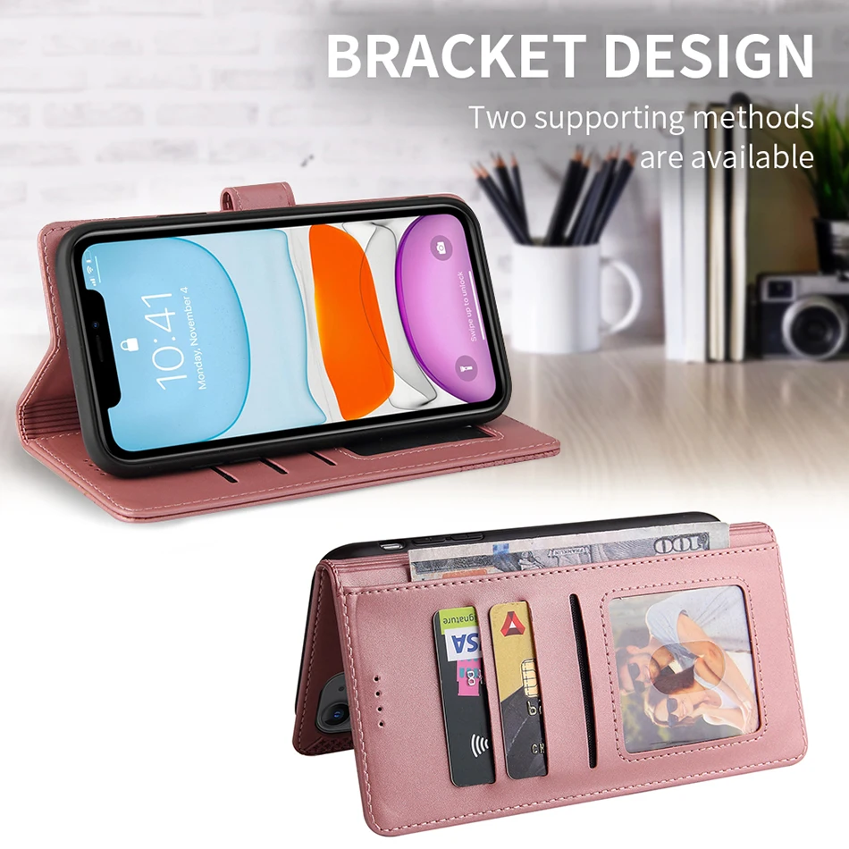 flip leather phone case for redmi 10 9 8 7a 9t 9a 9c note 7 8 9 9s 10 11 pro 10s 8t 9t mi poco f3 x3 nfc m3 pro 5g wallet cover free global shipping