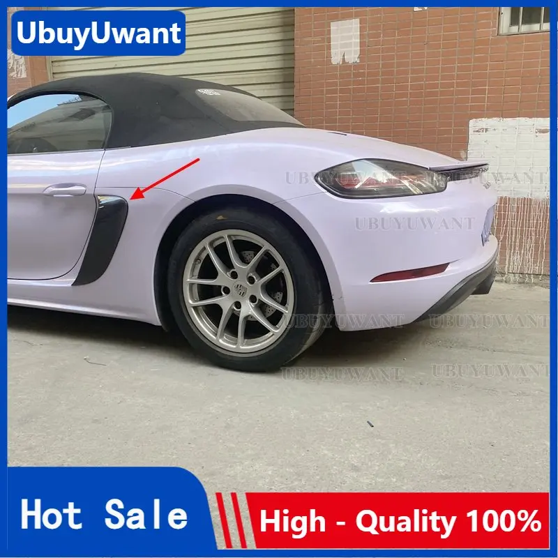 

For Porsche 718 Boxster S T GTS 2.0T 2.5T Body Kits Styling Full Carbon Fiber Side Vents Car Accessories Side Air Vents 2016+