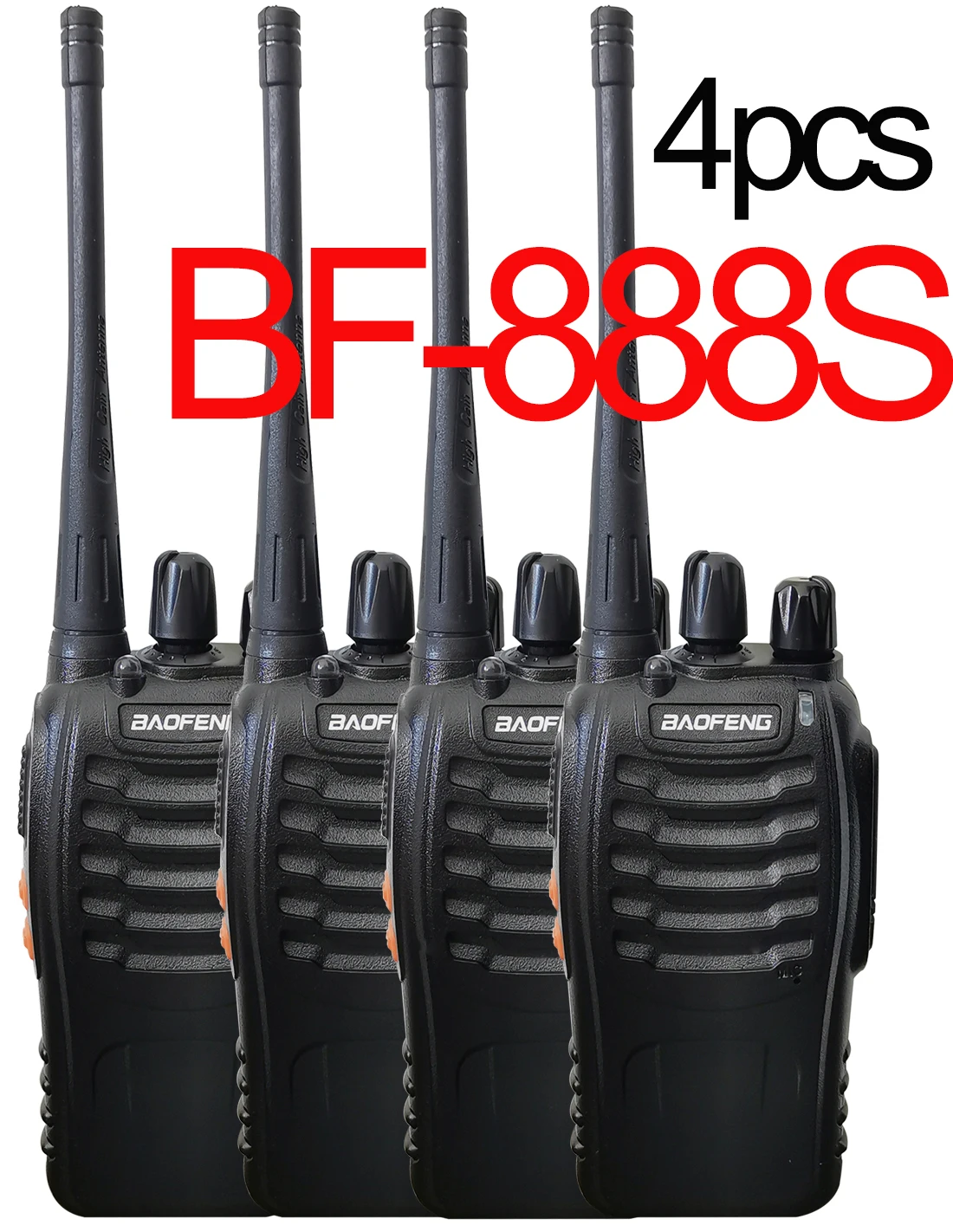

2023 Original 5 W 4PCS Baofeng BF-888S Walkie Talkie UHF 400-470MHz BF 888S Cheap Two Way ham Radios Transceiver USB Plug