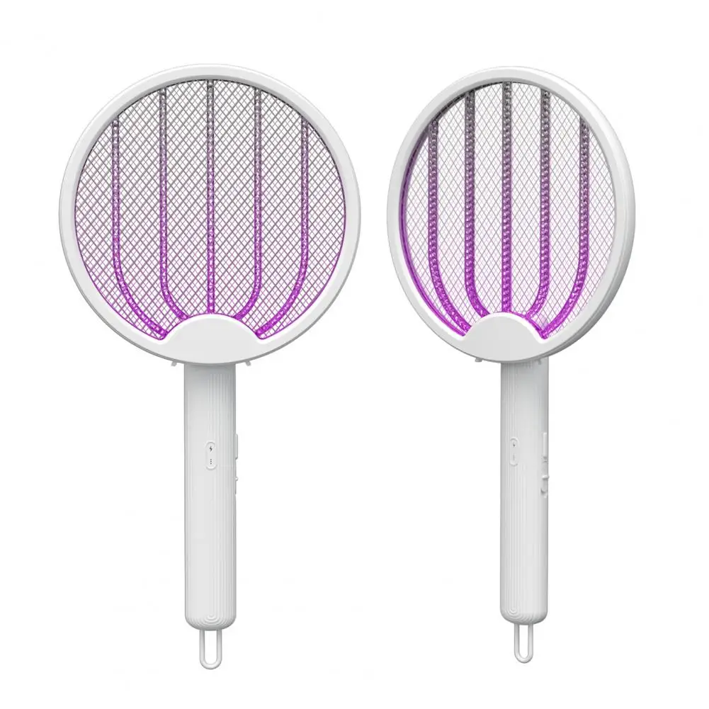 

Удобная ракетка для насекомых 400 мА · ч электрическая ловушка для комаров 2 в 1 Складная ручная электрическая ловушка для комаров