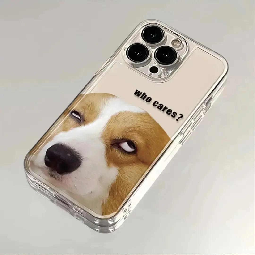 Фото Чехол для телефона с забавным рисунком собаки Who Cares для Huawei Honor Magic X6C X7A X8C X7d X9d X9a X9b X8b X7b 90 20 7 P40 P30 SE Lite 4G 5G, прозрачный №4