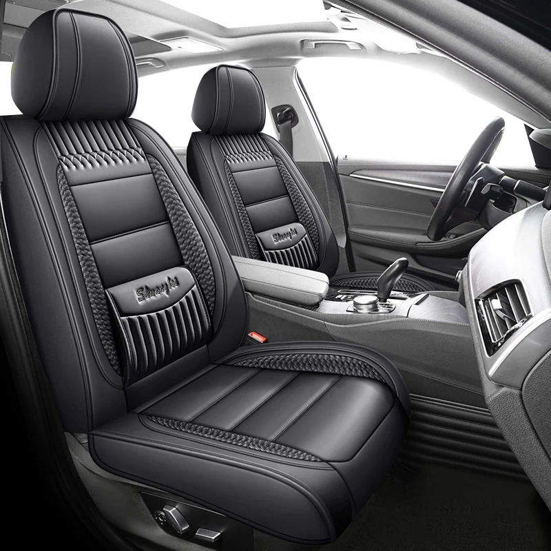 

Универсальные чехлы на автомобильные сиденья из искусственной кожи для Hyundai Tucson IX35 Creta HB20 Niro Ioniq 5, аксессуары для салона автомобиля