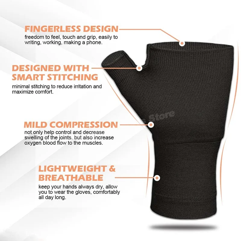 1 пара компрессионных протекторов для рук поддержка запястья большого пальца