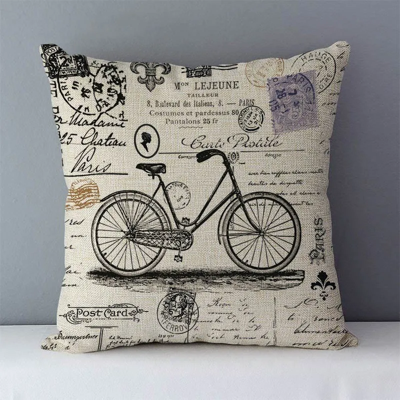 

Декоративные подушки YOUNMLEY с принтом LONDON PARIS 45x45 см