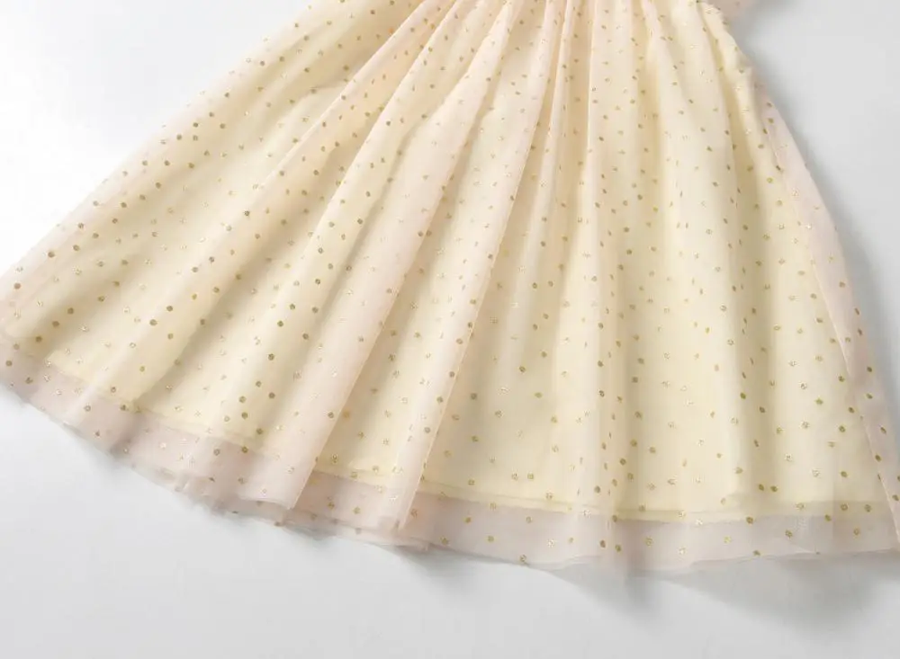 2025 летающее платье с рукавами для малышей однотонная эксклюзивная одежда