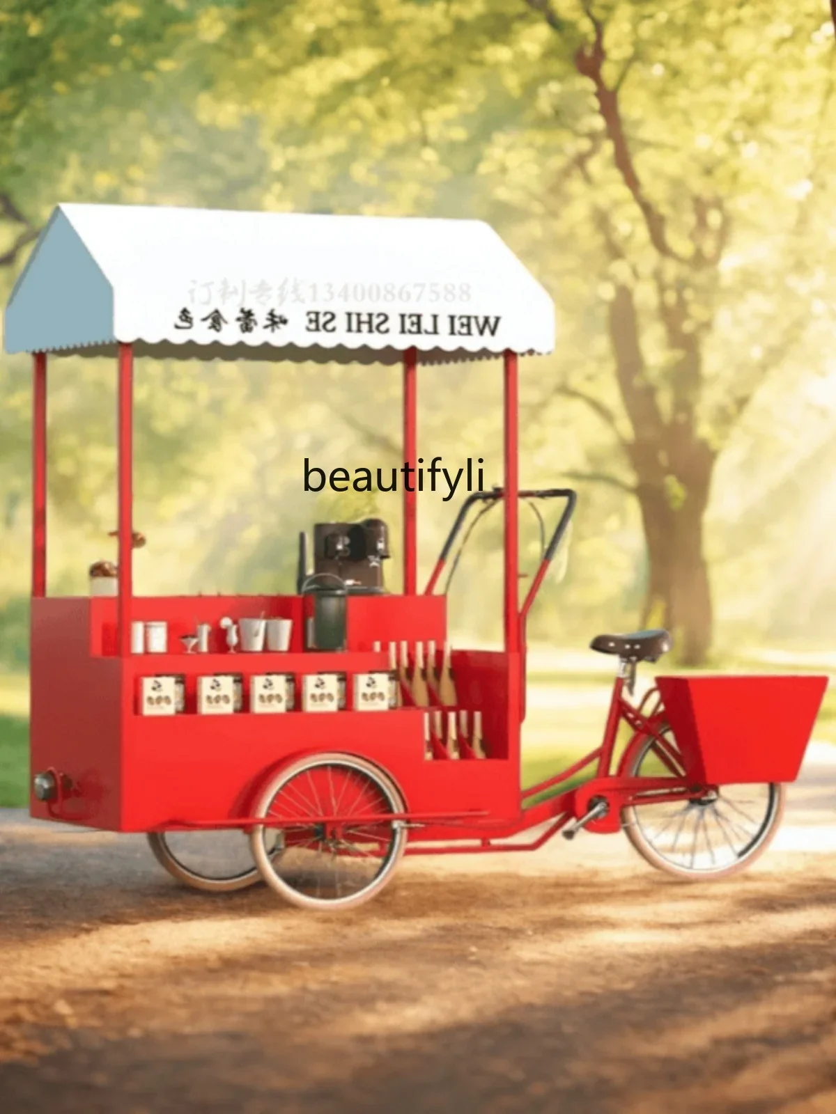 Уличная мобильная тележка для киоска продвижение магазина витрина ночной рынок