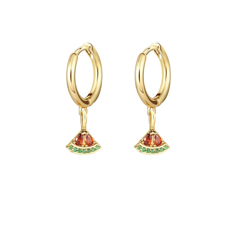 

Summer Fruit Series Watermelon Earrings for Women Piercing Hoop Earring Jewelry Circle Hanging Earrings Jewelry Pendientes 2022