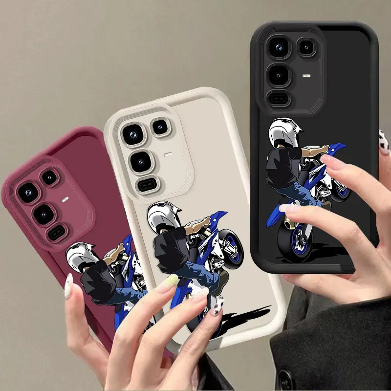 Фото Гибкий силиконовый чехол для Infinix Note 50 Pro Pro+ 4G 50s 50x 5G, защитный чехол с ударопрочным принтом Motocyber. №2