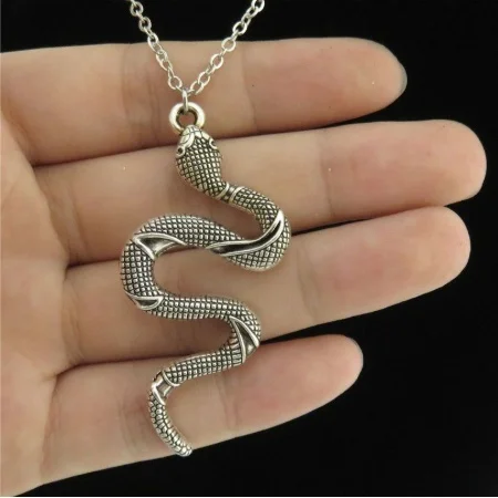

Delysia King Snake necklace, snake jewelry, necklace, snake necklace, snake goddess necklace, Medusa necklace