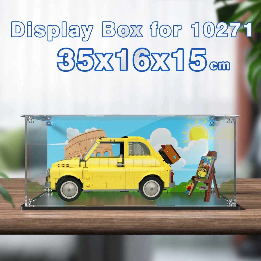 Акриловая витрина для lego 10271 дисплей Fiat 500 строительный блок пылезащитная