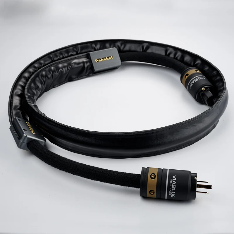 

Высокоточный однокристаллический медный посеребренный кожаный шнур питания Pahebel