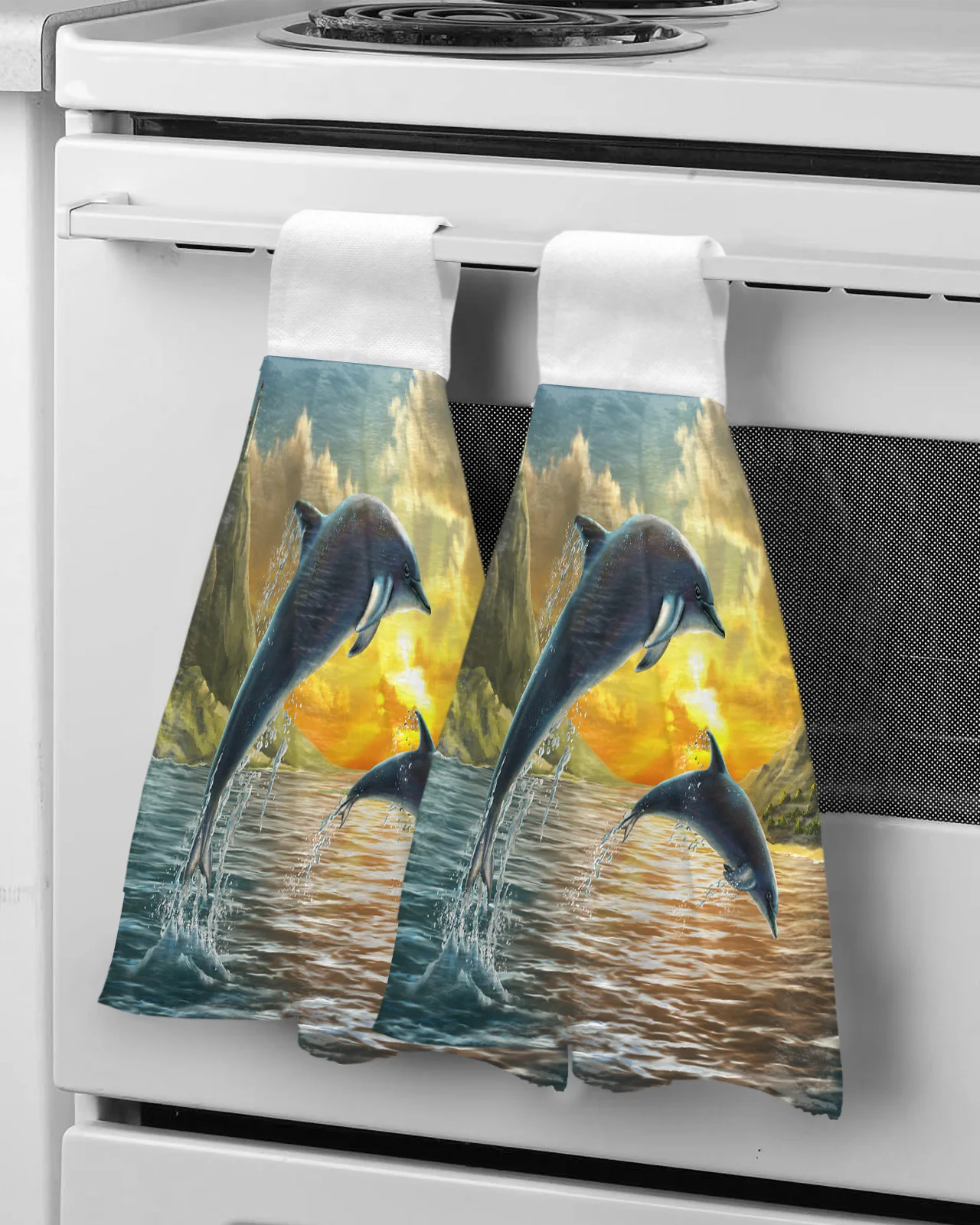 

Полотенце из микрофибры с изображением морских животных и дельфинов