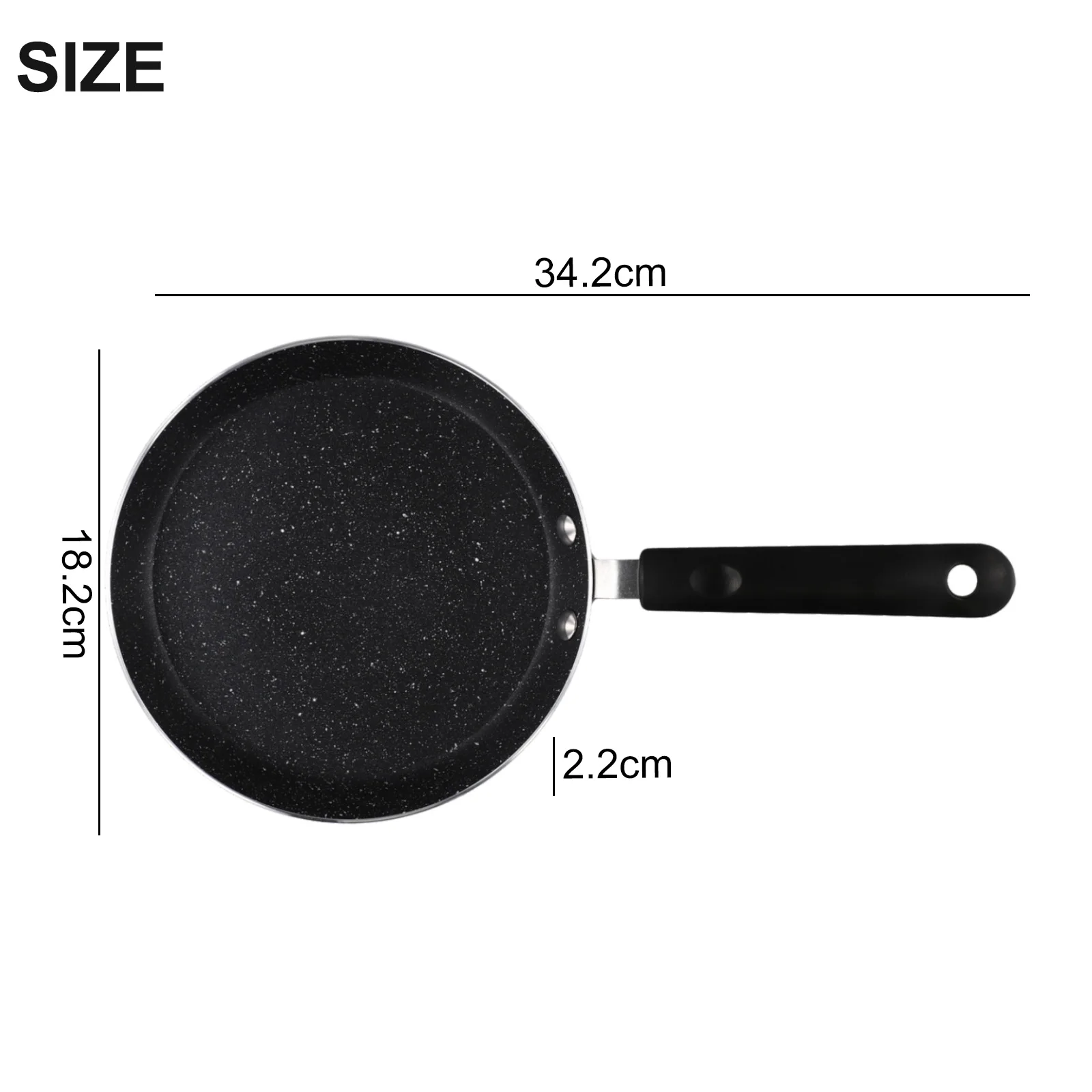 Сковорода для блинов 34 2*18 2*2 2 см металлическая нелипкая кастрюля омлета