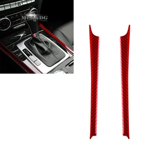 Carbon Fiber Gear Shift Side Sticker Trim Fit for Benz C Class W204 2007-13
