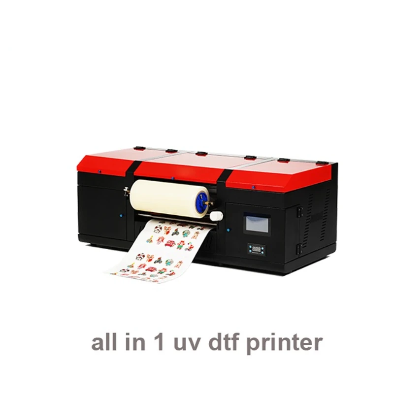 

Table Top A3 Large Crystal Sticker Transfer Film Impresora UV DTF Printing Machine All in One 30cm UV DTF Printer with Laminator
