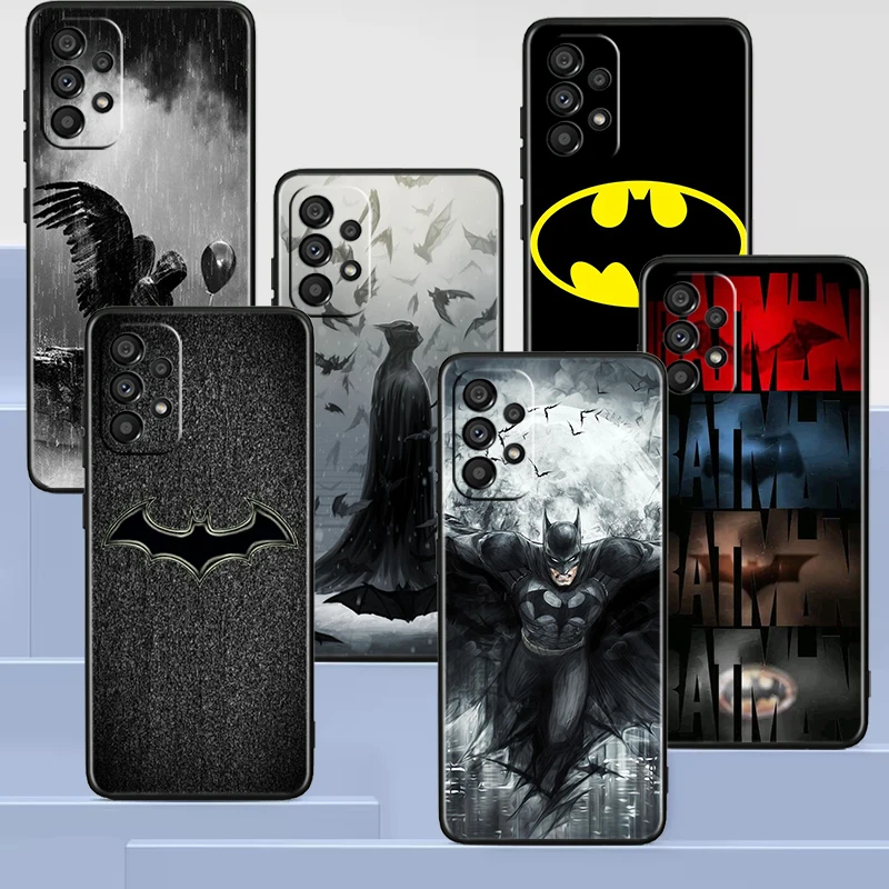 DC Comics Batman For Samsung A53 A52 A33 A32 A51 A71 A13 A50 A12 A23 A73 A22 A21S A14 5G Black Phone Case Cover