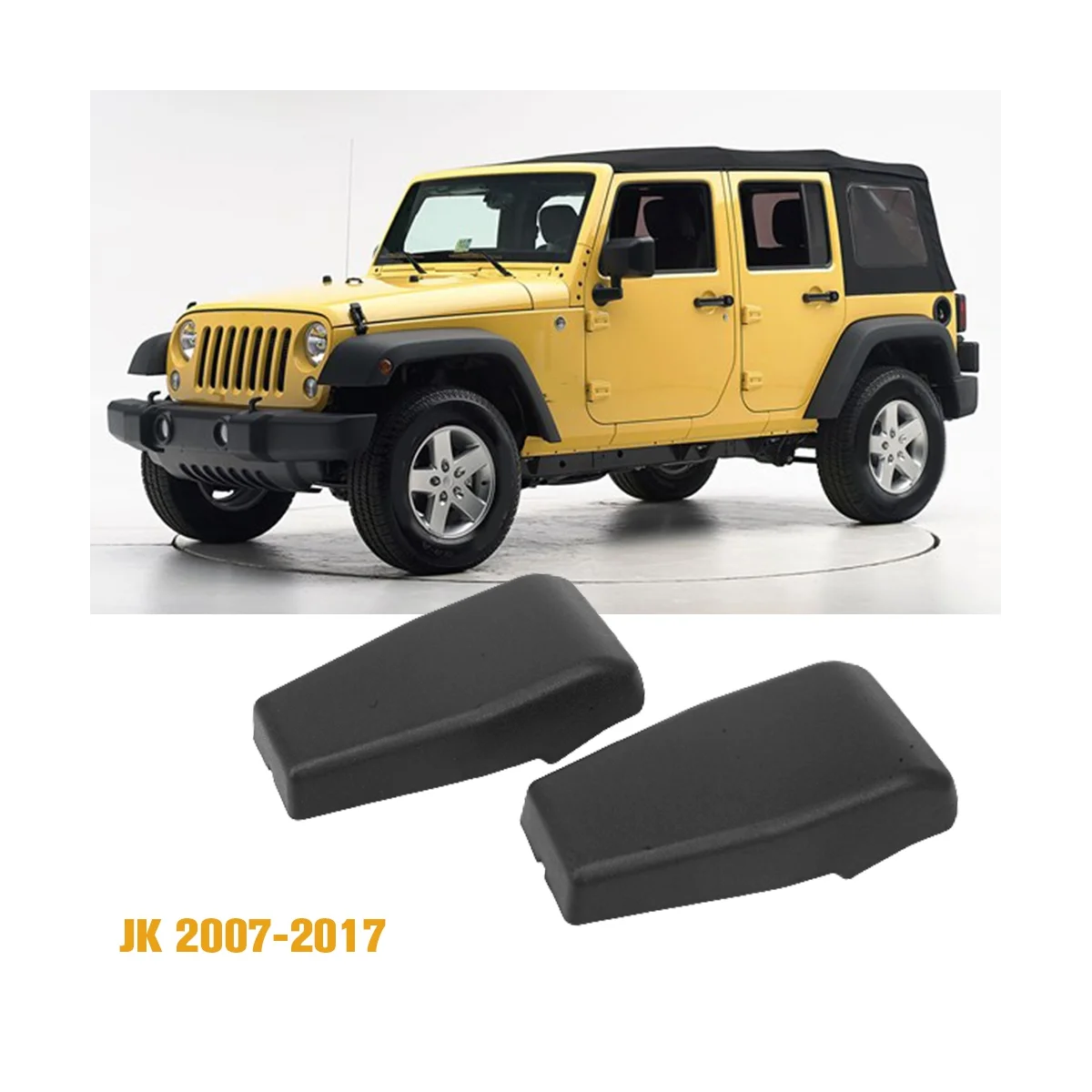 

2 шт., декоративные петли на стекла и задней двери для Jeep Wrangler JK 2007-2017