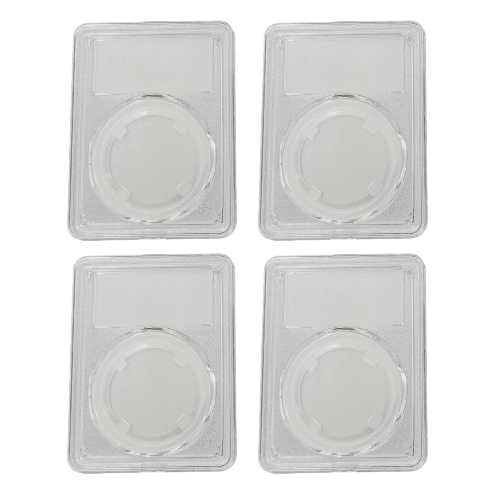 

4pcs 16/25/30/40mm Transparent Plastic Coin Holder Coin Collecting Box Case Coins Storage Capsules Protection Container