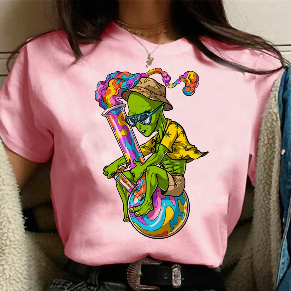 

Weed Tee women streetwear Japanese harajuku t-shirts girl streetwear clothes