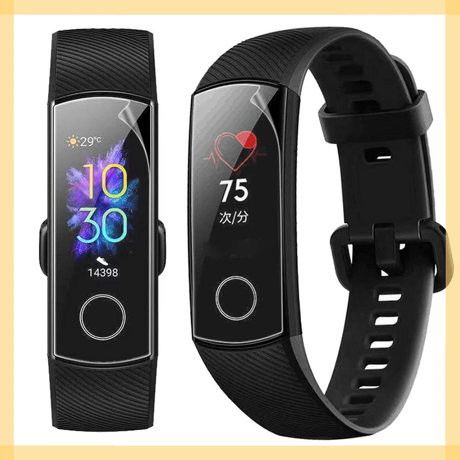 

band 5 screen protector for huawei honer 5 4 strap soft hydrogel armor protection film onor xonor band5 band4 cover