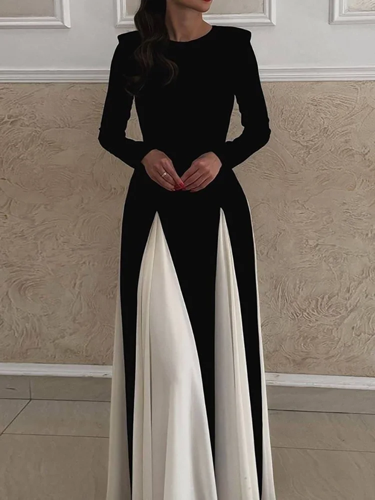 Платье-макси черное