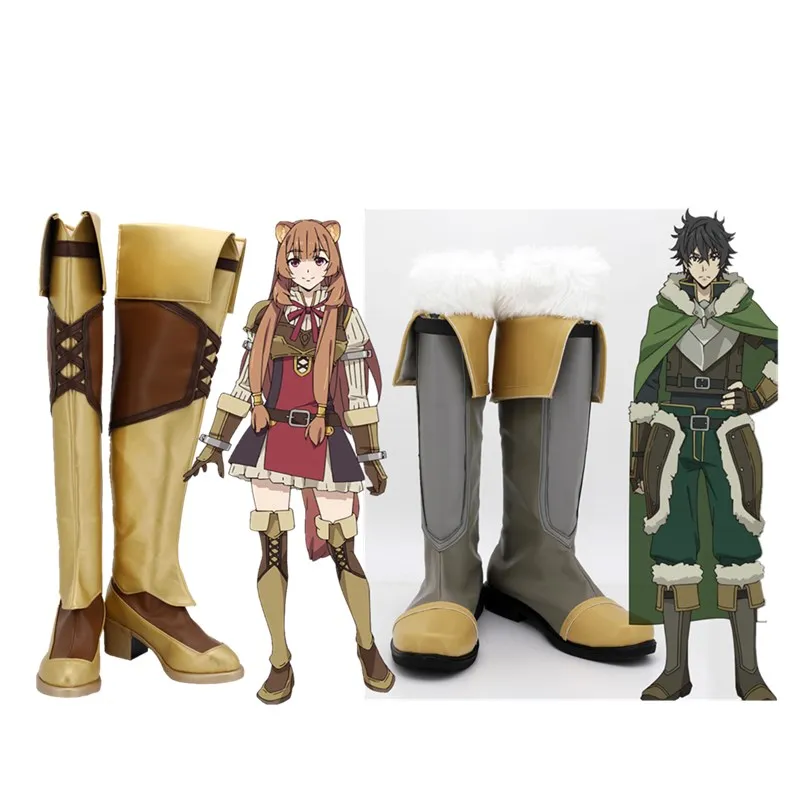 

Game The Rising of the Shield Raphtalia Naofumi Iwatani Cosplay Shoes Boots Halloween Costumes Accessory Custom Made
